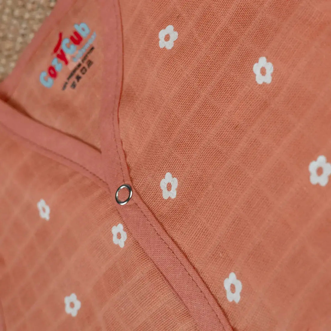 Brown Floral - Muslin Jabla