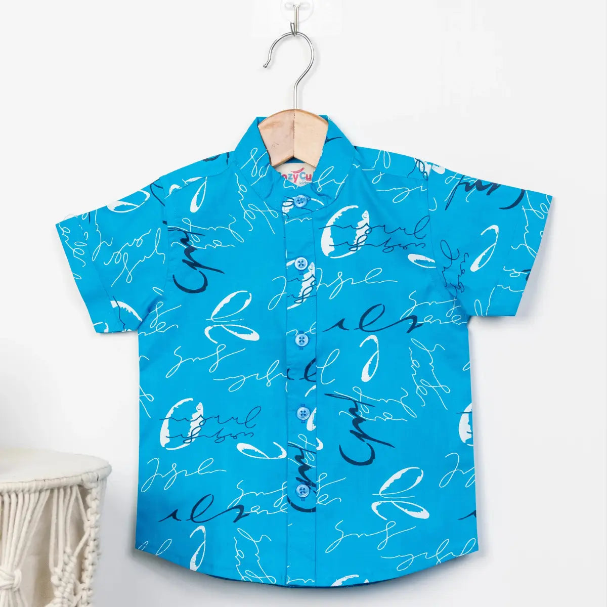 Ocean Script - Cotton Shirt