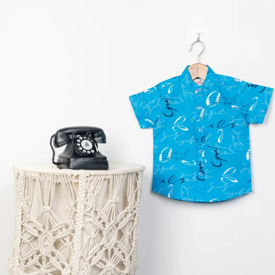 Ocean Script - Cotton Shirt