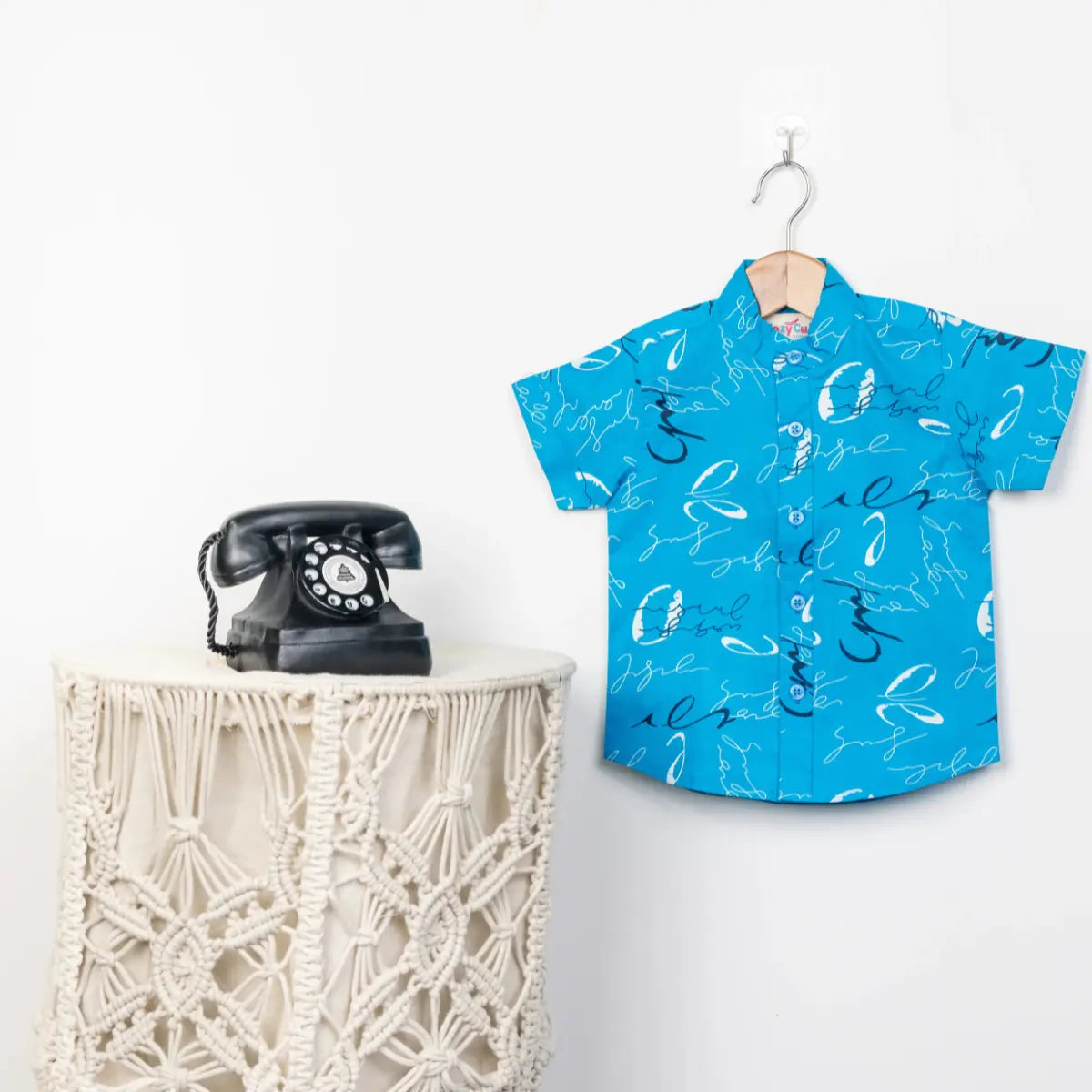 Ocean Script - Cotton Shirt