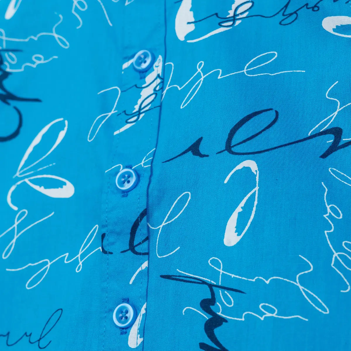Ocean Script - Cotton Shirt