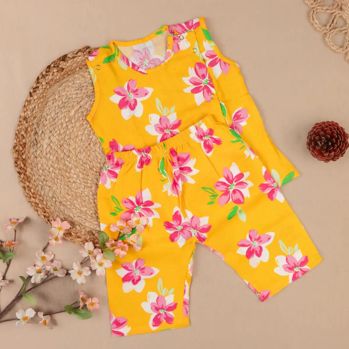 Vibrant Yellow Floral - Coords Set