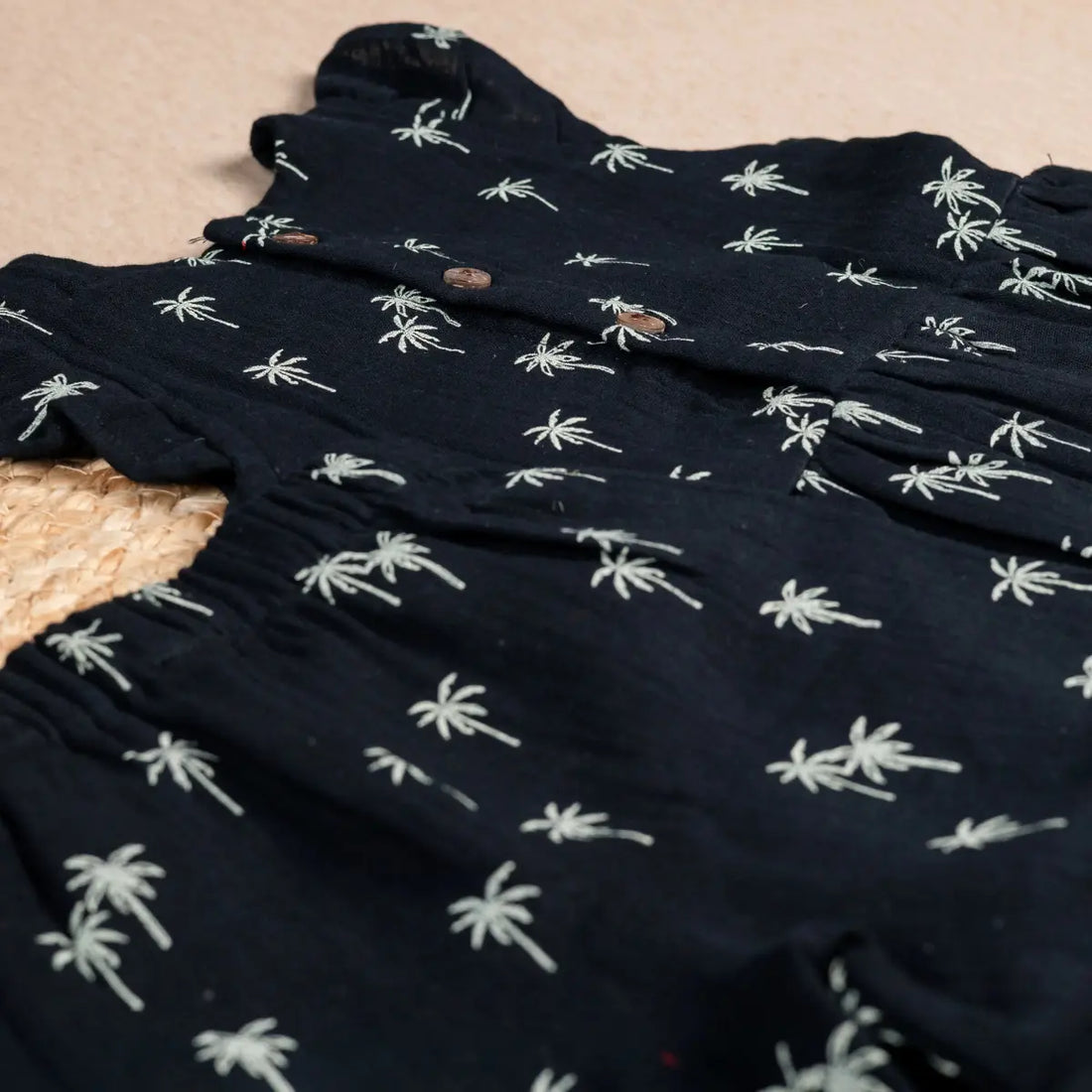 Classic Black with trendy White Palm tree - Coords Set