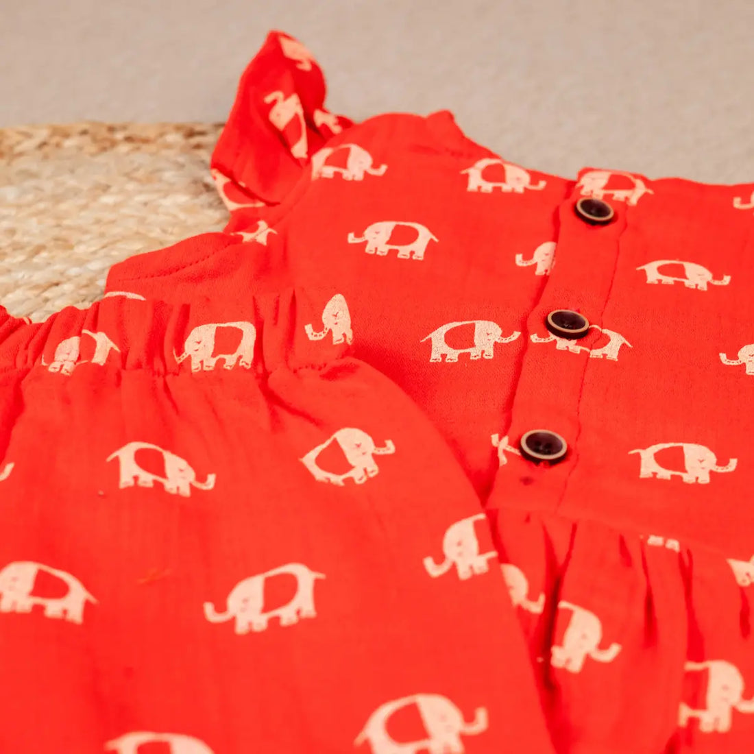 Vibrant Red Elephant - Coords Set