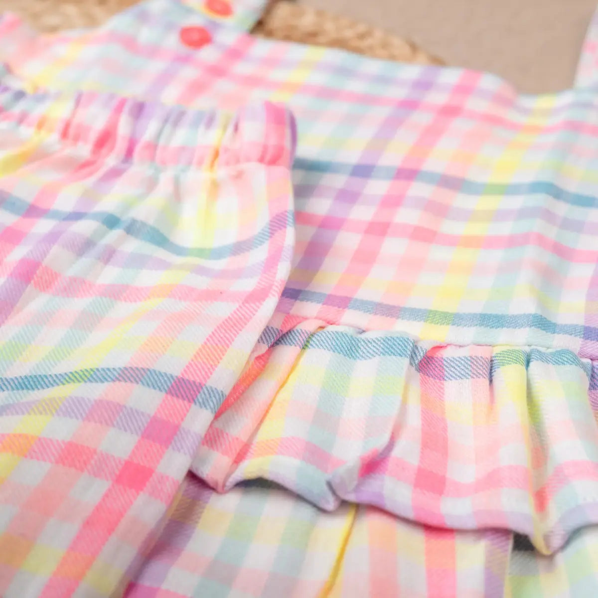 Cheerful Rainbow Gingham - Coords Set
