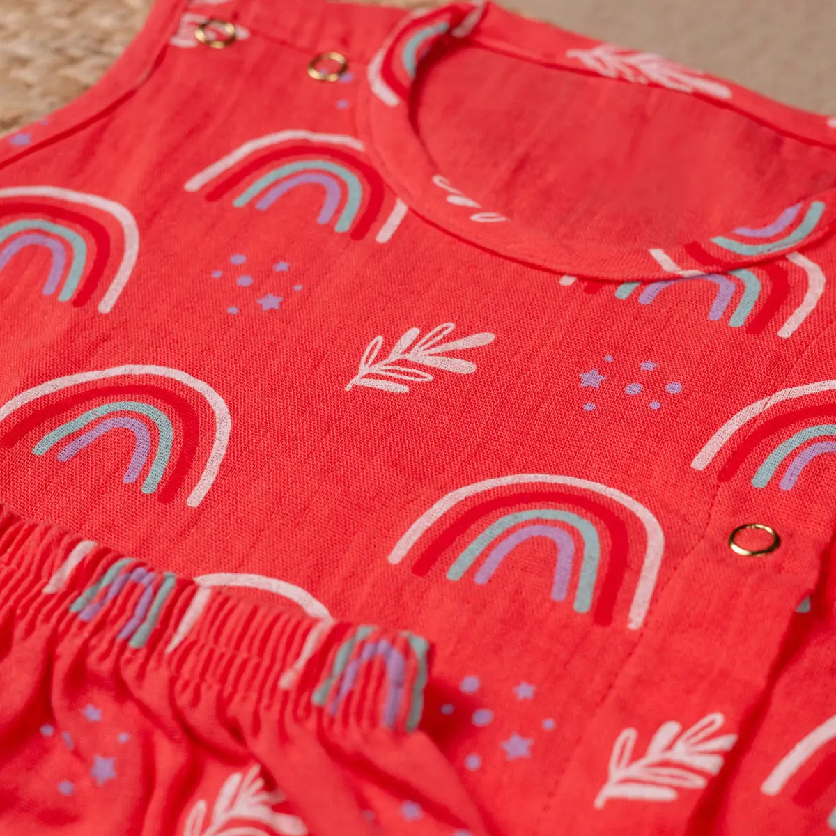 Vibrant Rainbow and Leaf - Coords Set