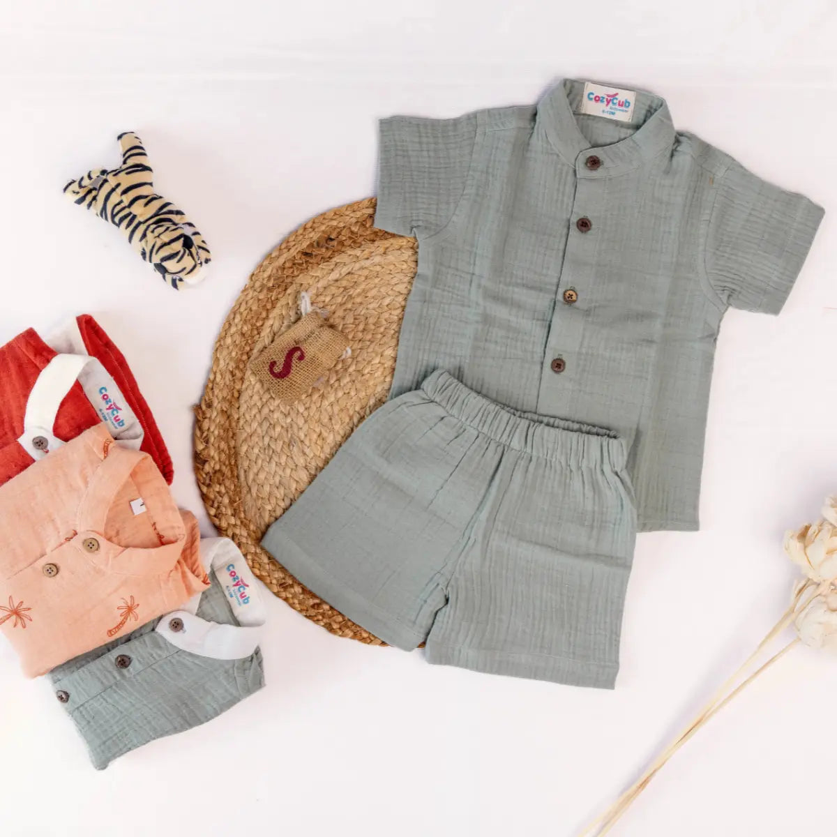 Sage Green - Half Sleeve Set