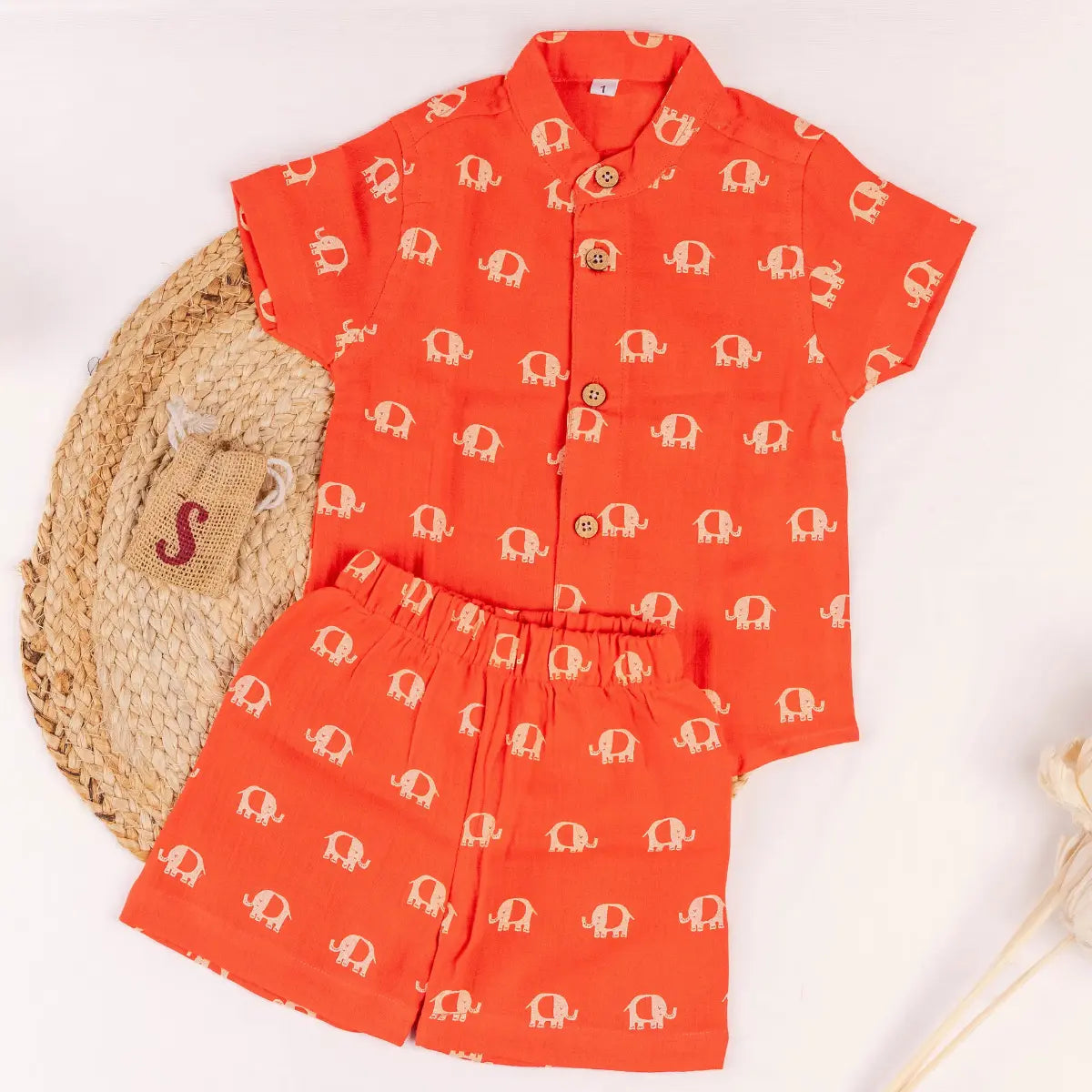 Red Elephant Safari - Half Sleeve Set