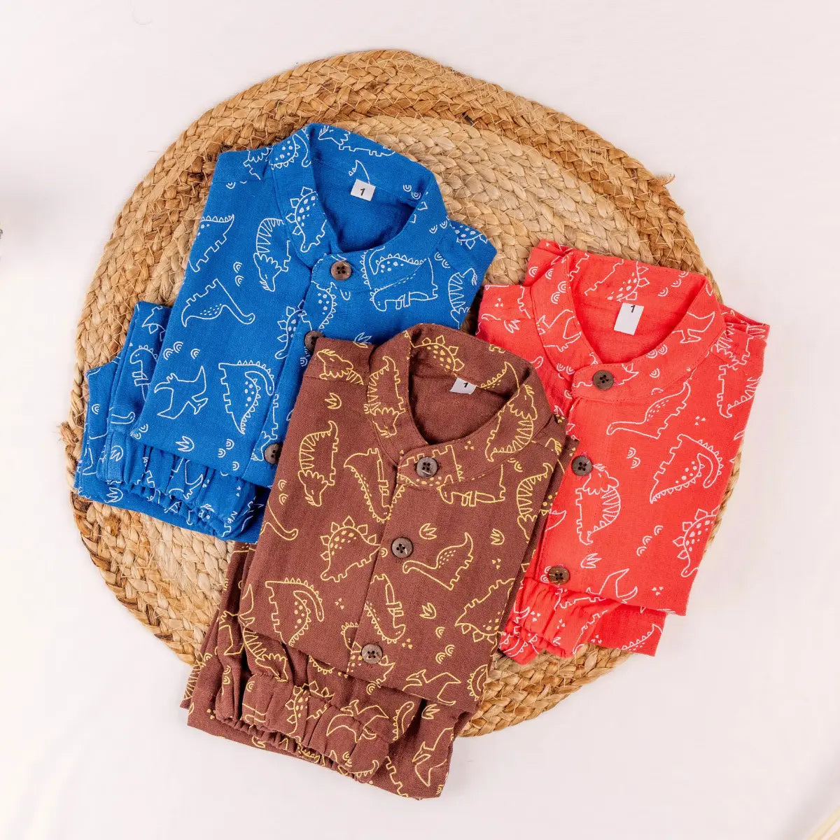 Brown Dino - Half Sleeve Set