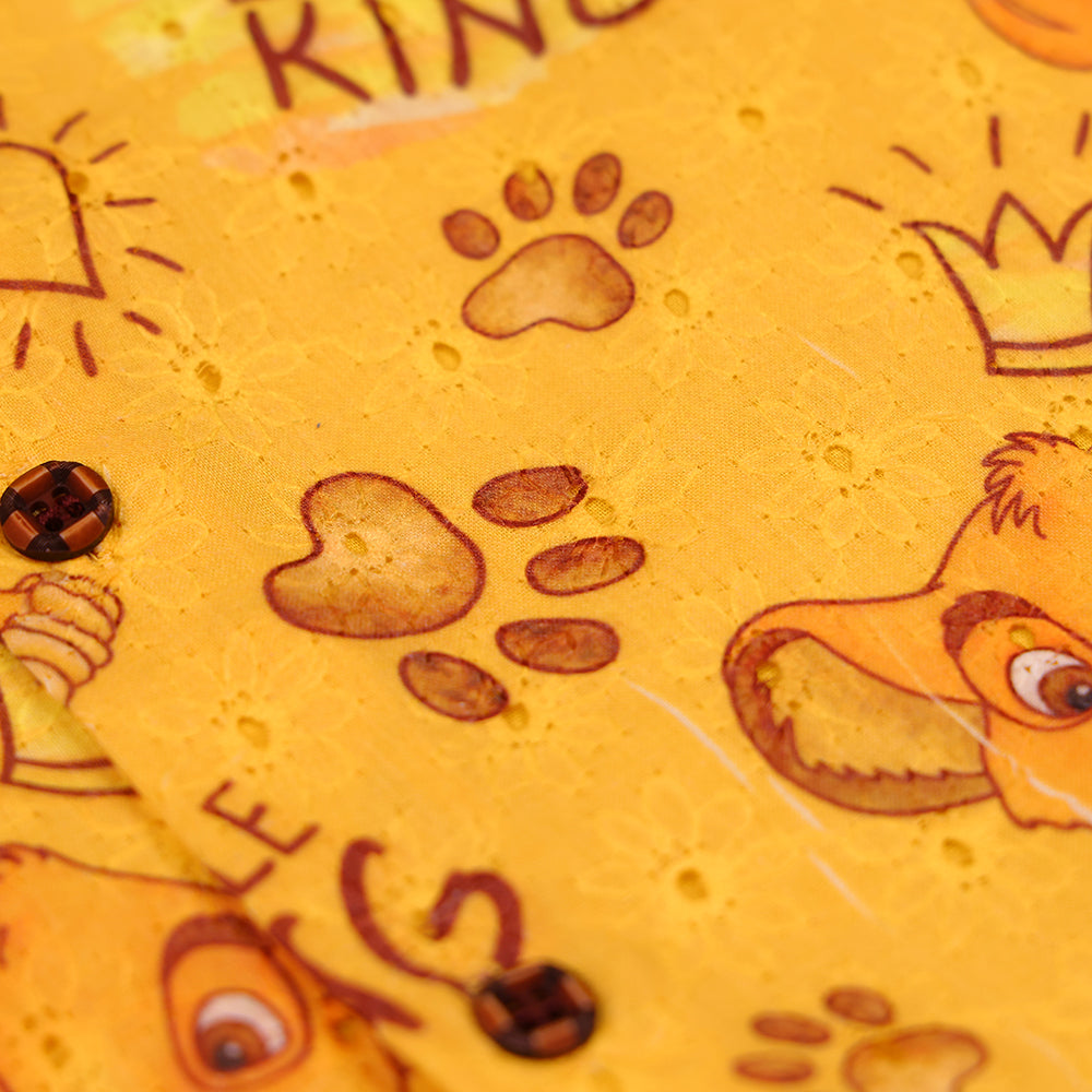 🦁 Mustard Yellow Little King Shirt