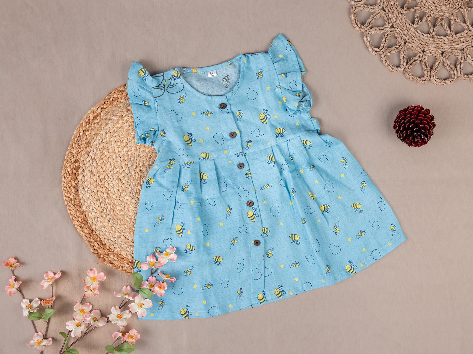Blue Honeybee Frock