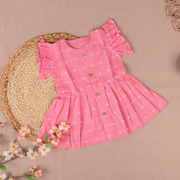 Pink Polka dot Frock