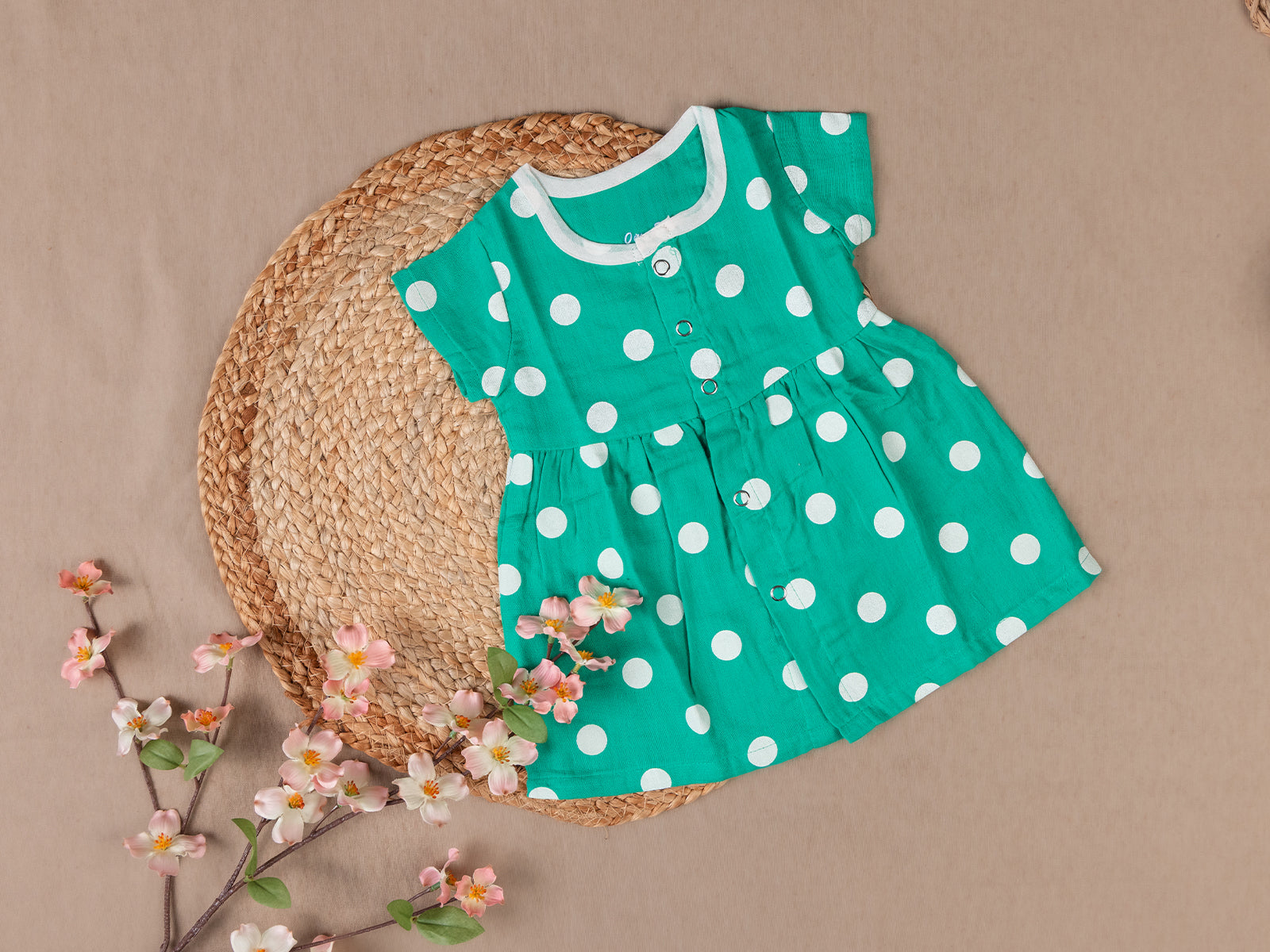 Green Circle - Frill Frock