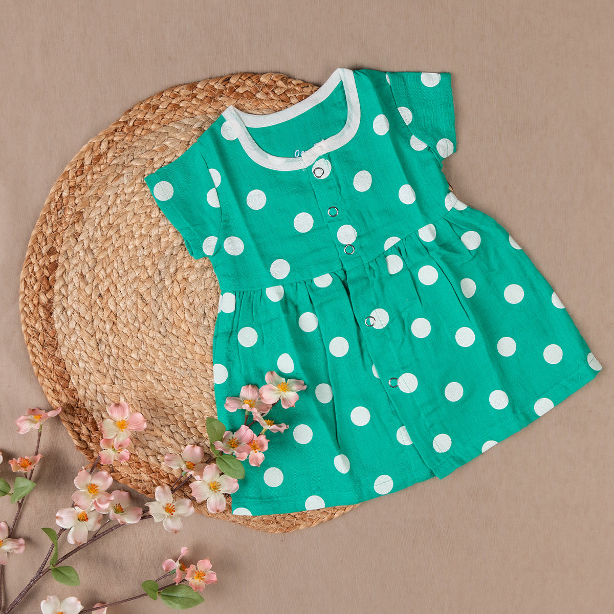 Green Circle - Frill Frock