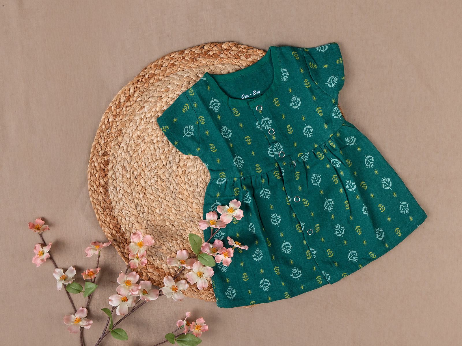 Green Leaf - Frill Frock