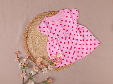 Pink Heart - Frill Frock