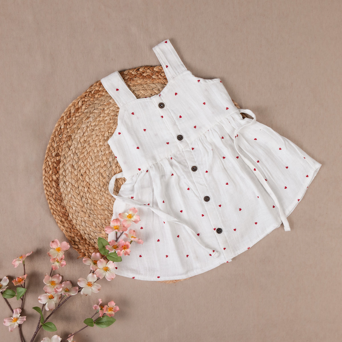 Red Heart Stripe Frock