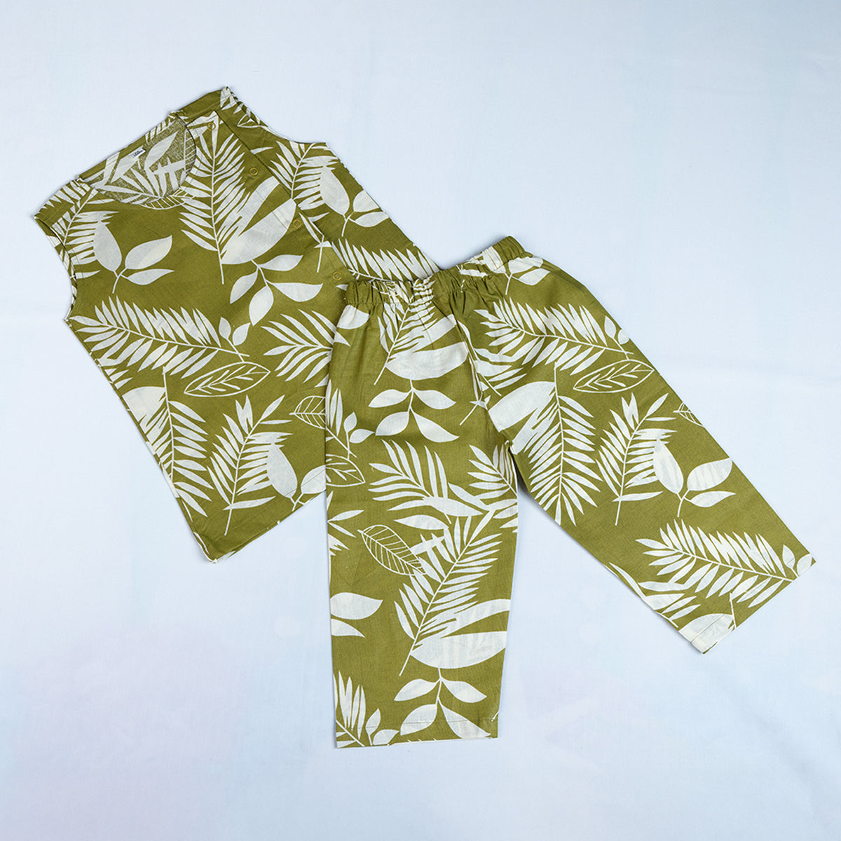 Olive Botanical Leaf Coords Set