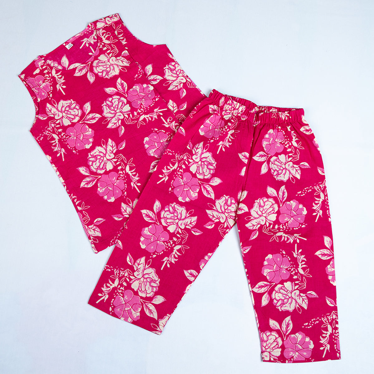 Coral flowral Print Coords Set