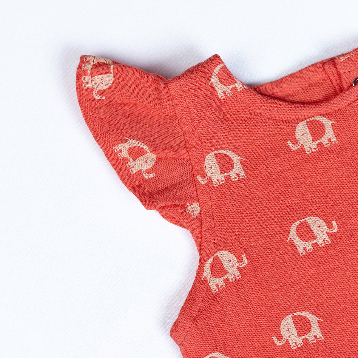 Coral Pink Elephant Print Coords Set