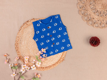 Blue Elephant - Muslin Vest