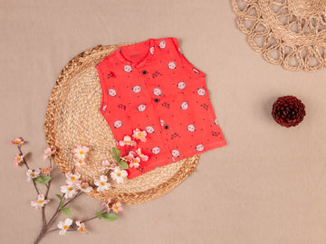 Pink Panda - Muslin Vest