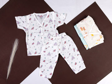 Boho Adventure Print - Muslin Night Suit