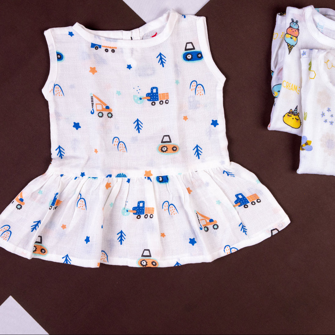 Blue Truck - Sleeveless Frock