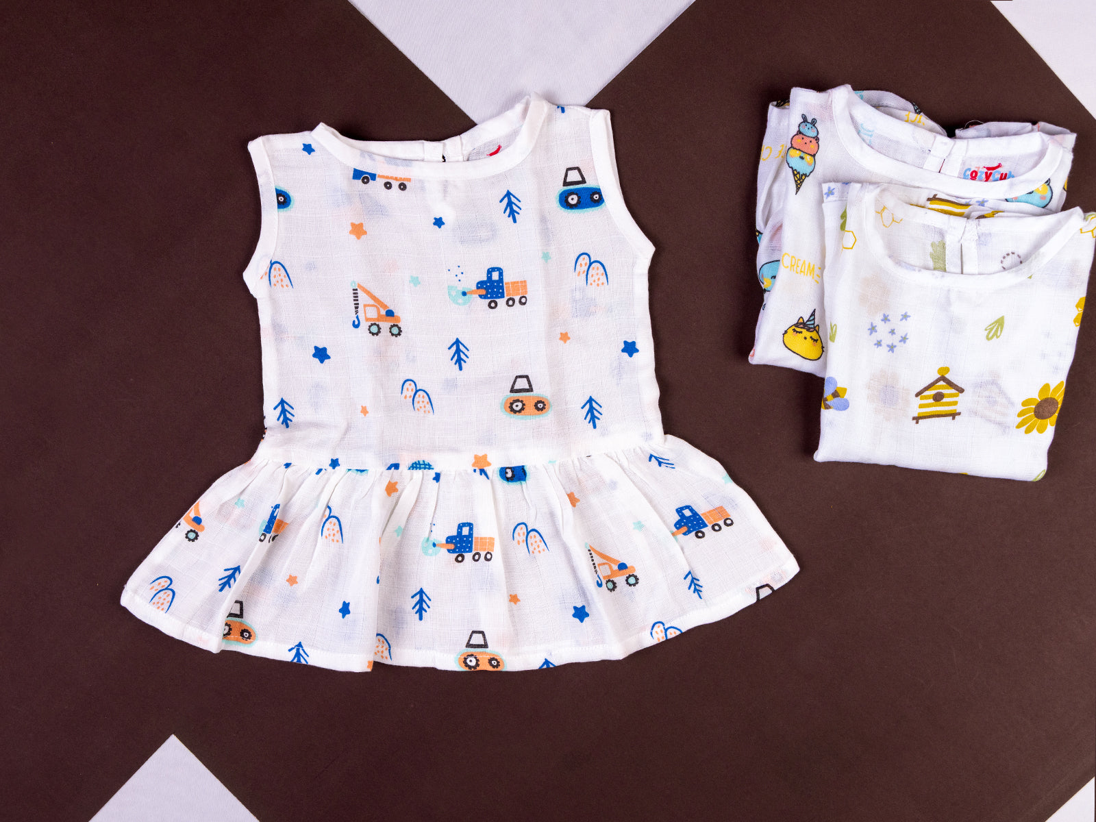 Blue Truck - Sleeveless Frock