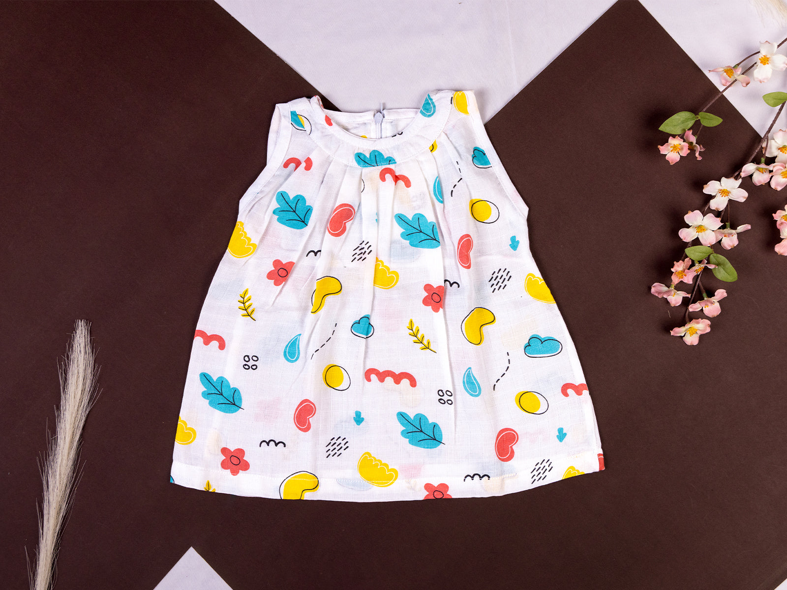 Cloud Leaf - Sleeveless Frock