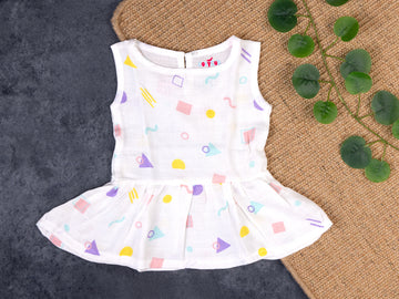 Shapes - Sleeveless Button Frock