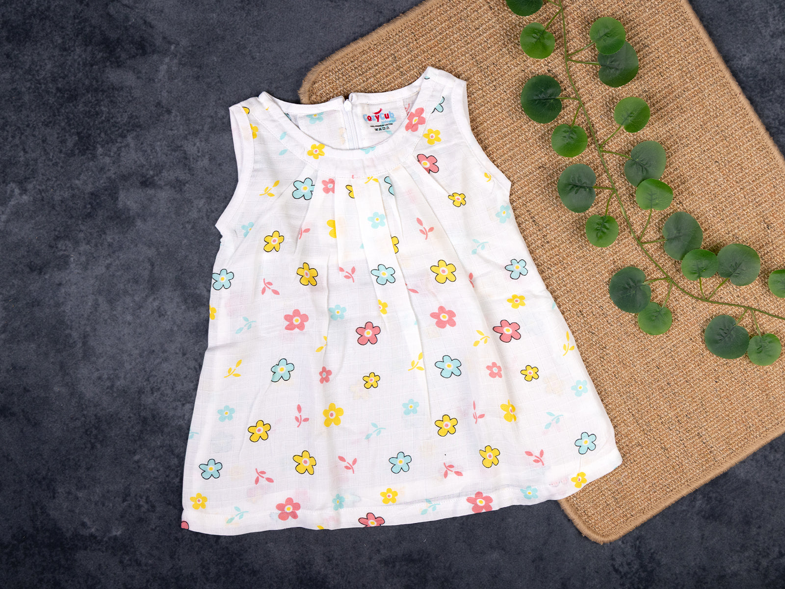 Floral - Sleeveless Frock