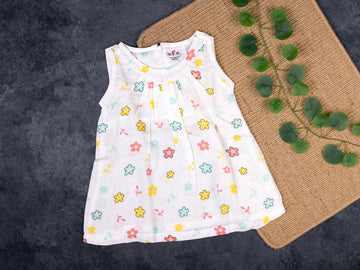 Floral - Sleeveless Frock