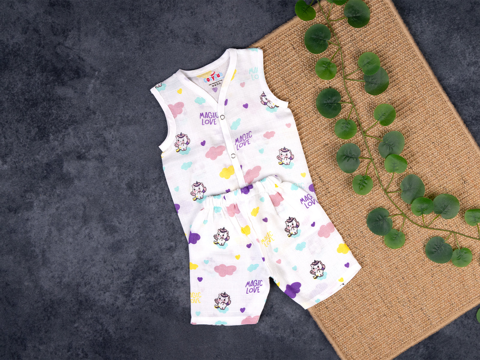 Magic Love Muslin Jabla Set