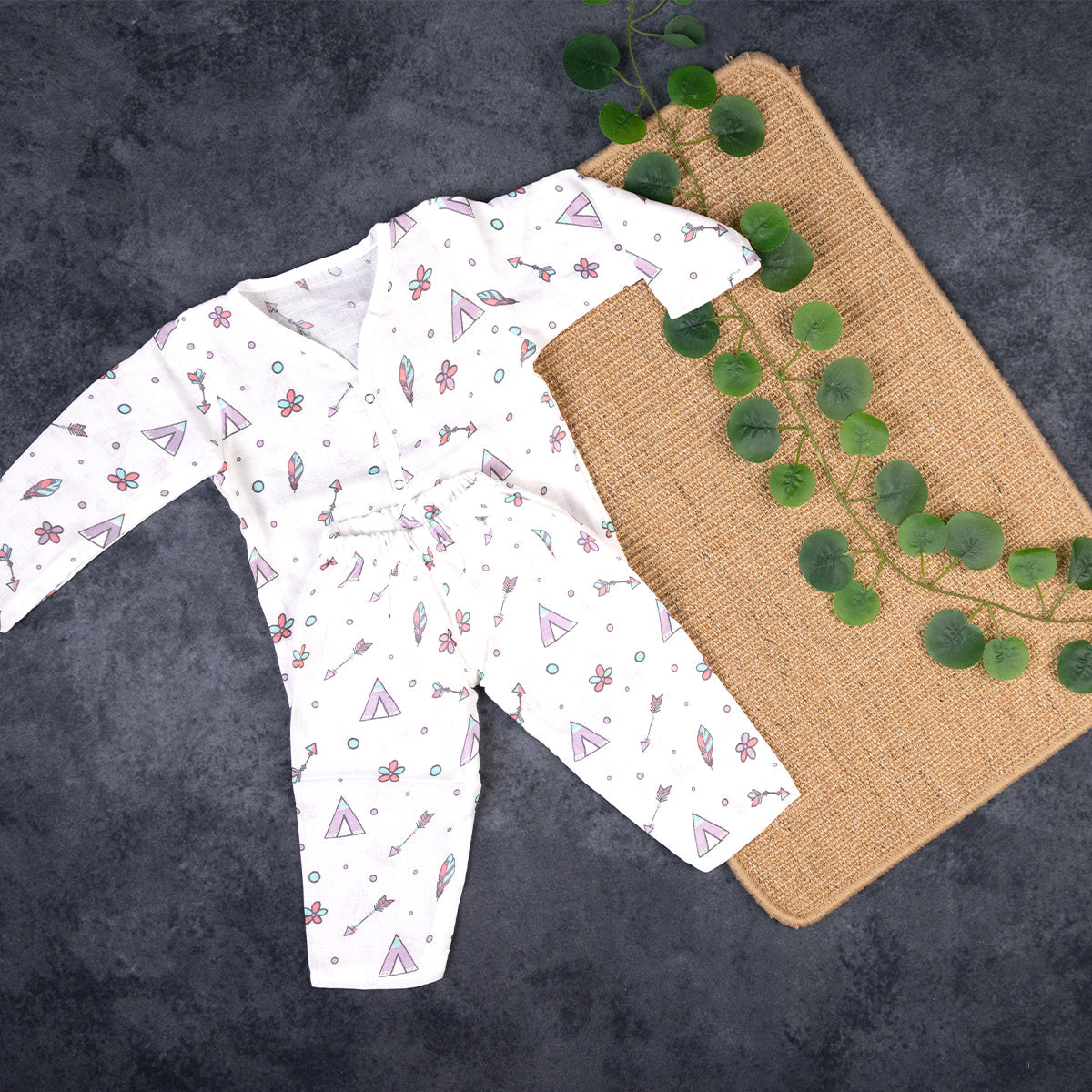 Boho Tribal Print  - Full Sleeve Night Suit