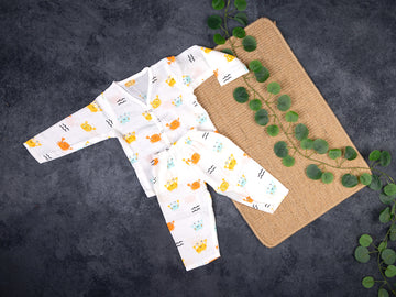 Playful Ocean Friends - Full Sleeve Night Suit