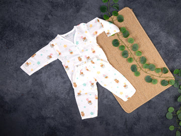 Adorable Bear Print - Full Sleeve Night Suit