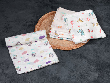 Magical Unicorn Print -  Premium Cotton Muslin Towels (75 cm x 150 cm)