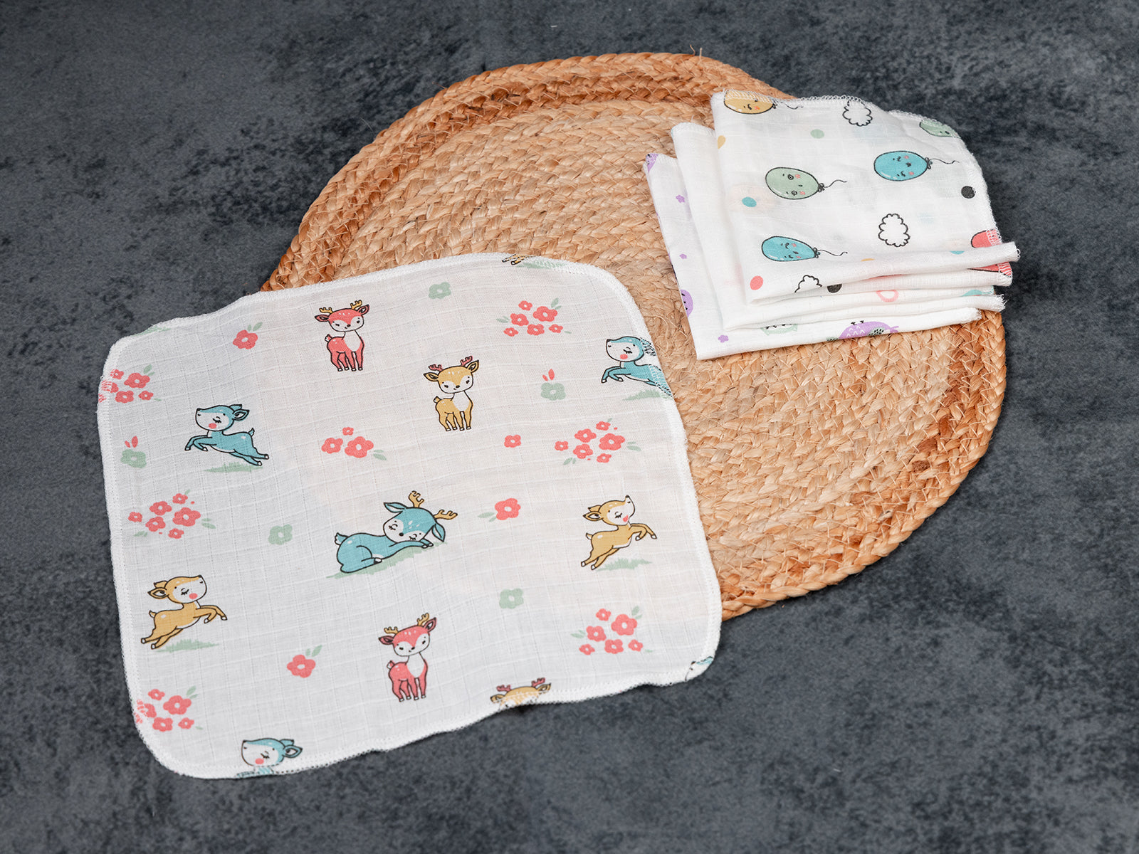 BURP CLOTH-ANIMAL PARADE PRINT