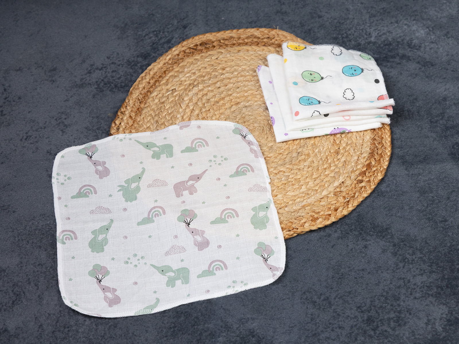 ENCHANTING ELEPHANTAND RAINBOW PATTERN