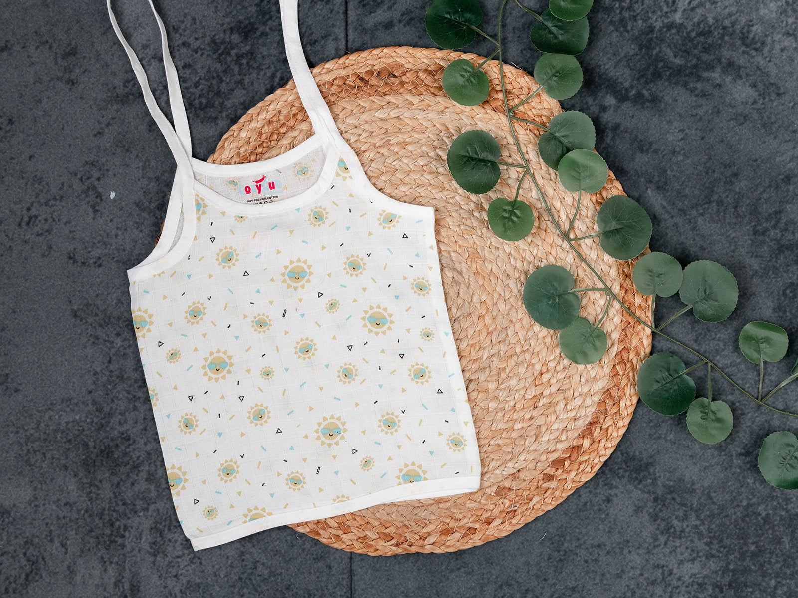 Delightful Sunflower Motifs - Muslin Jabla