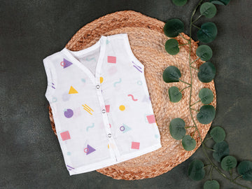 Geometric Pattern - Muslin Jabla