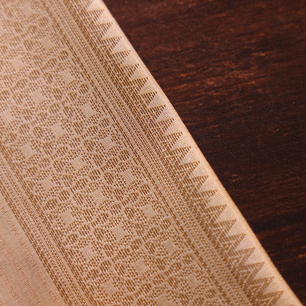 Monga Silk Dhoti with Temple Border