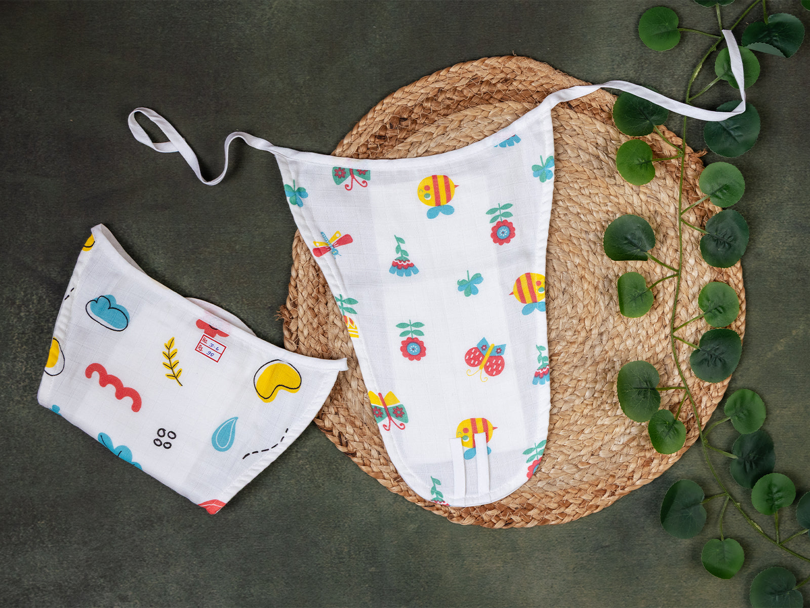 Delightful Butterfly- Muslin Nappy