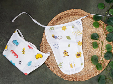 Honeycombs and  sunflowers- Muslin Nappy