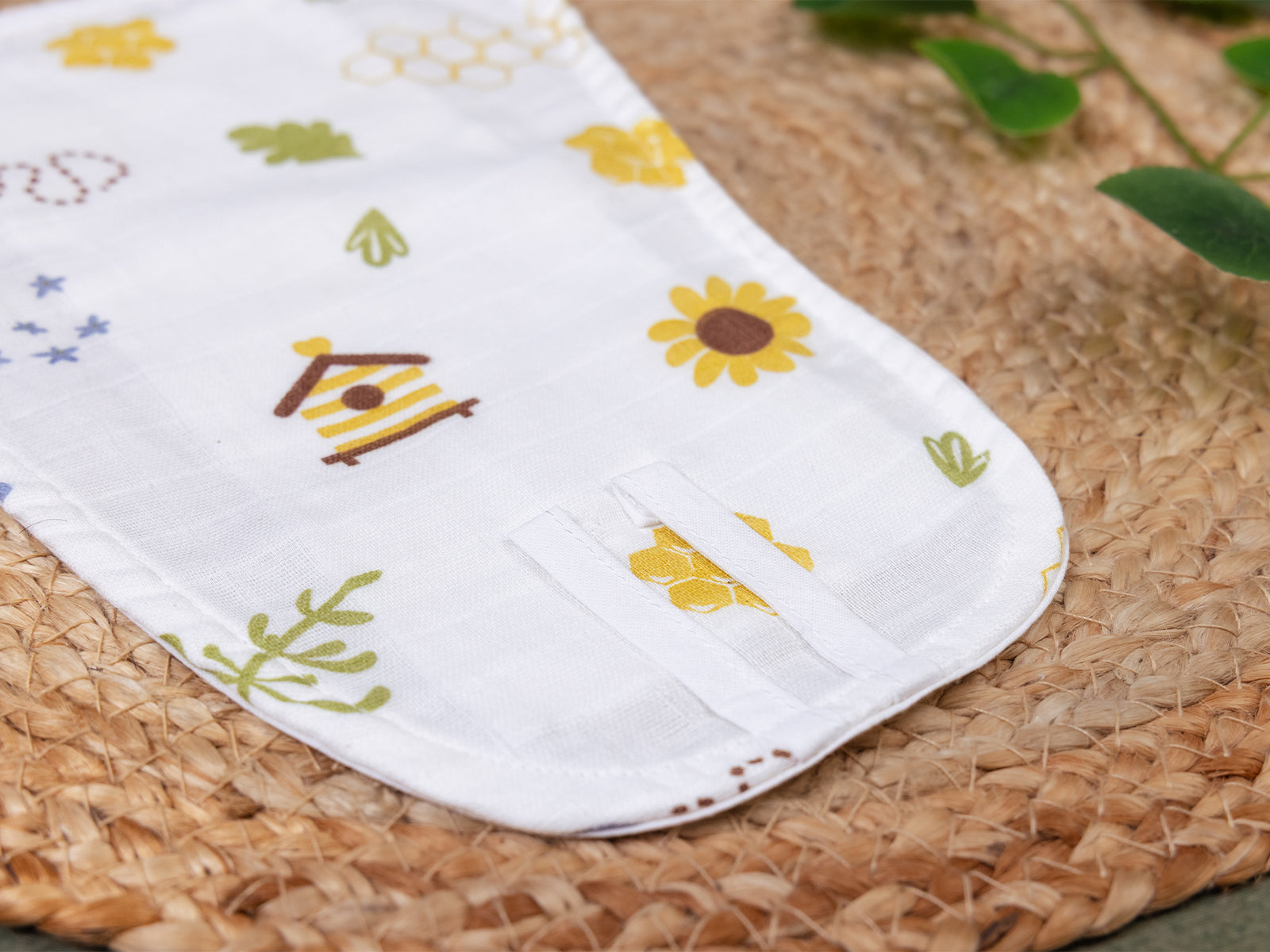 Honeycombs and  sunflowers- Muslin Nappy