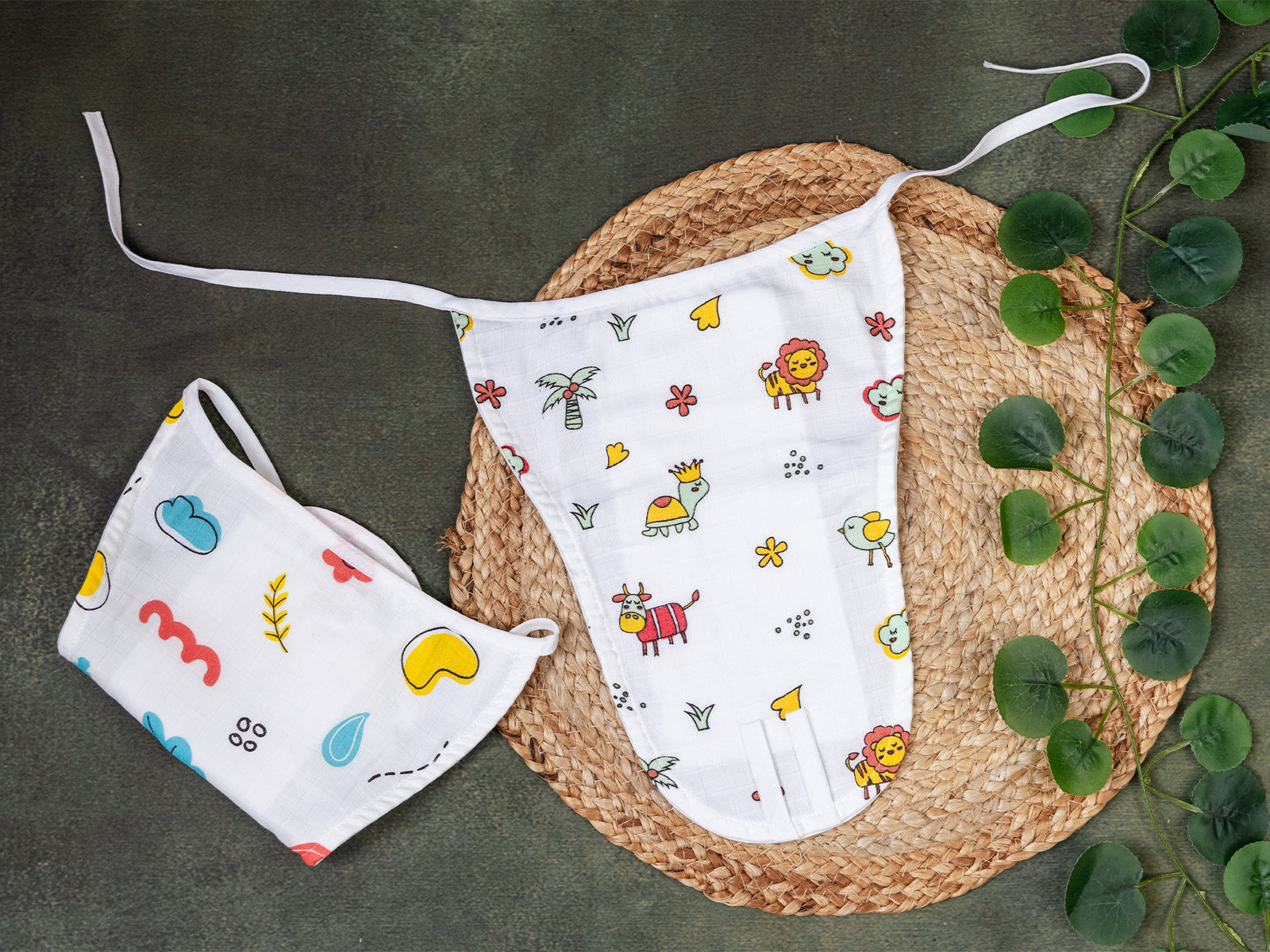 Safari Animal Prints-Muslin Nappy