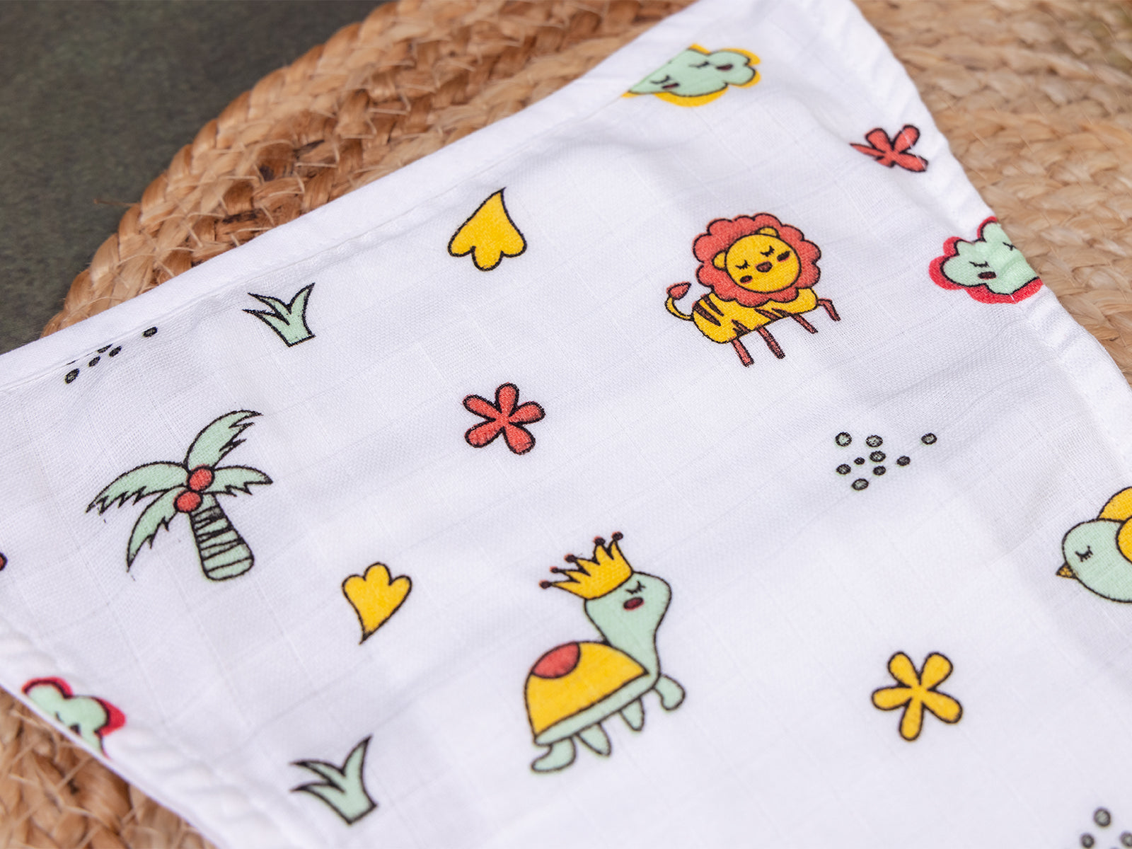 Safari Animal Prints-Muslin Nappy