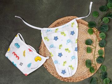 Ocean themed prints-Muslin Nappy