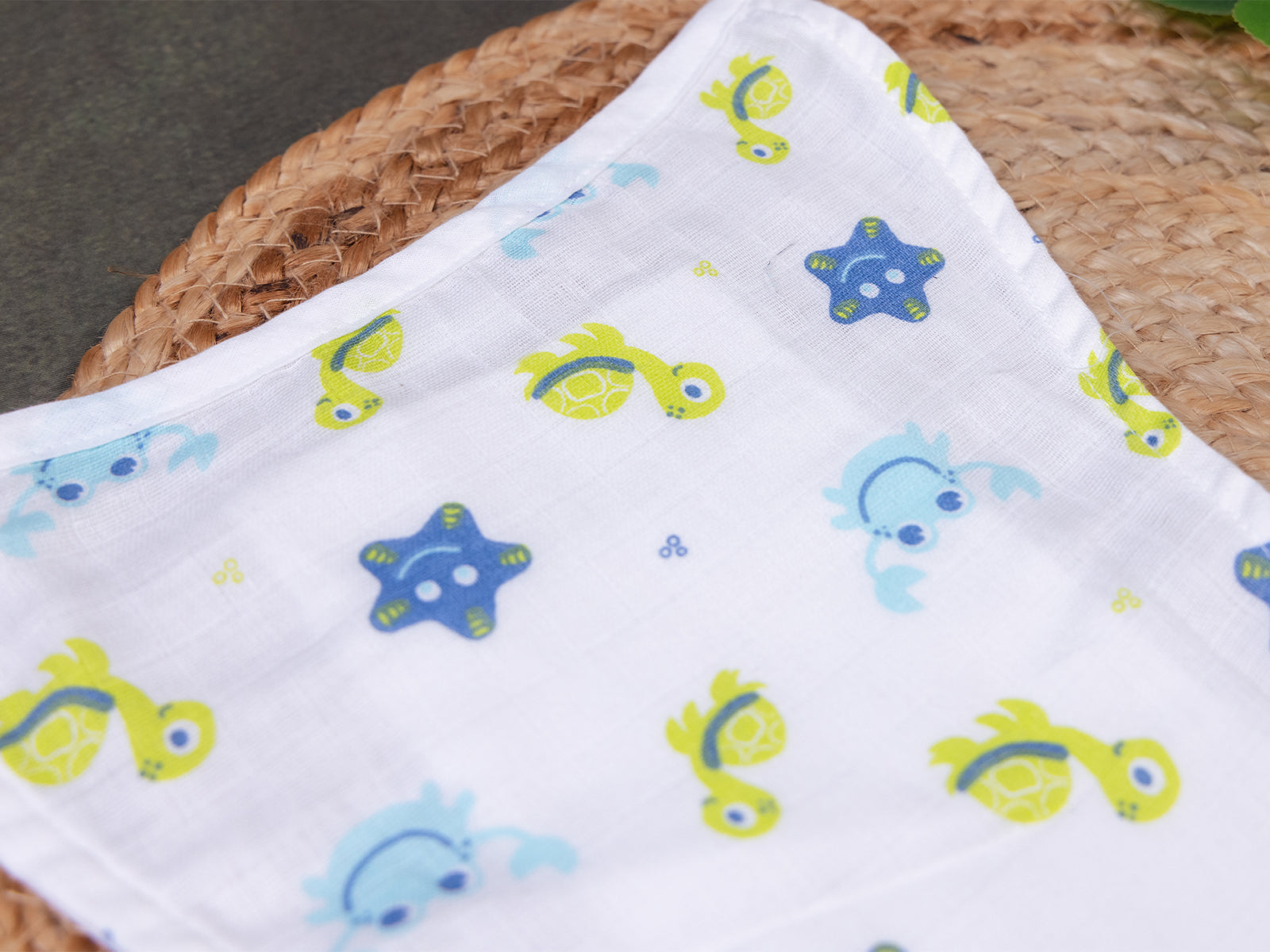 Ocean themed prints-Muslin Nappy